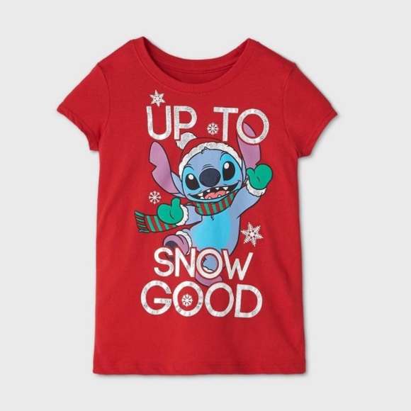 Disney Lilo Stitch Christmas Shirt Nwt 